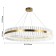 Suspending chandelier Placerat 1000 mm, LED 63W