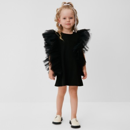 Платье для девочки MINAKU: PartyDress цвет чёрный, рост 104-22