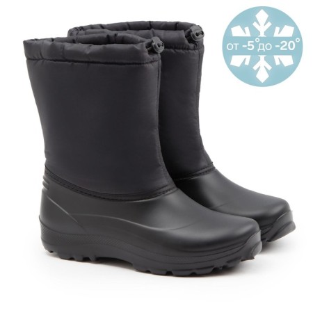 Winter Snowubuts men, black color, size 44-45