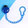 Holder for the nipple - dummy "God's cow", on the chain, the color is blue