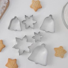 A set of forms for cutting the cookies of the share 