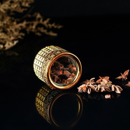 Glass jar for spices "Gold", 100 ml, 5.7 × 5.5, gold color-6