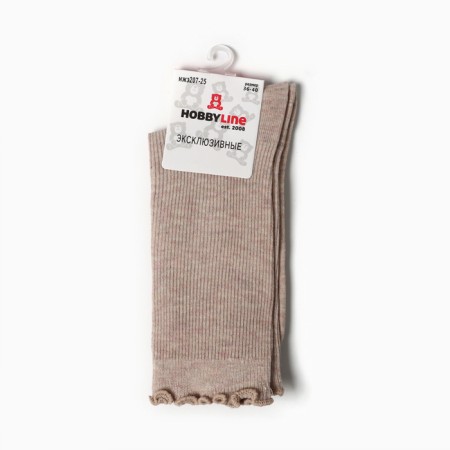 Women's socks, cream size 36-40-2