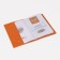 Passport cover, embossing, Latin letters, redhead color