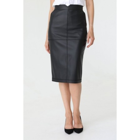 MIDI skirt with a stitch at the seams, size 48