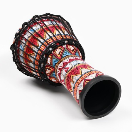 Drum jambe red ornament, 38 x 21 cm-3