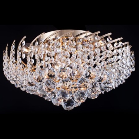 Chandelier Maytoni Dia120-06-G, 6HE14, 40W, 41x41x24 cm, color gold
