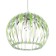 Lamp Bayerlux 7330/1, 1he27 15W, green/transparent 31x24+60 cm