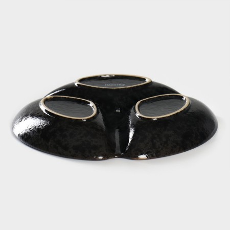 Menzhitsa Porcelain 3 Magistro cells "Night Rain", 20.5 × 3 cm, black color-3