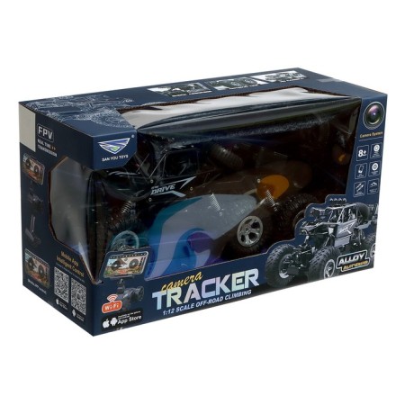 Radio-controlled machine "All-terrain vehicle" with a camera, wi-fi, metal elements, black color-9