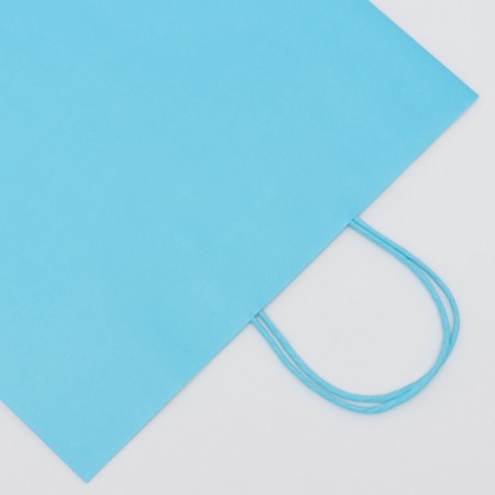 Craft bag blue, round handle, 31.5 x 25 x 11.5 cm, 120 g-1