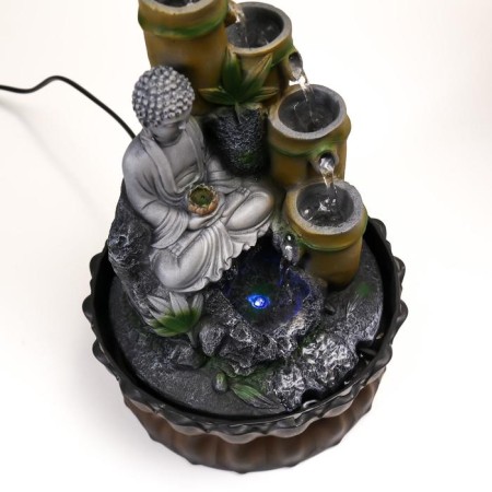 The desktop fountain from the network "Gray Buddha and Bamboo Fountain" 28x20.5x20.5 cm-4