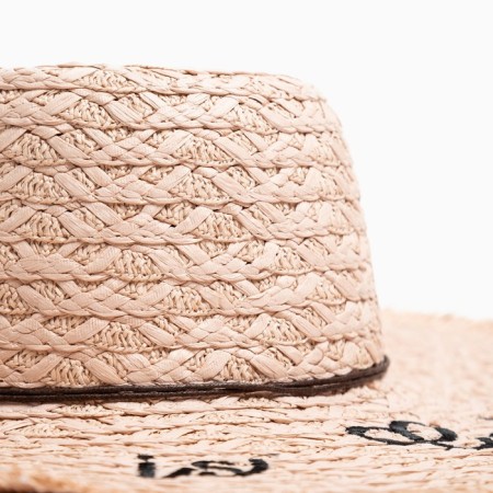 Women's hat "Life is good", size 54-56, light pink color-4