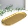 Stainless steel stand "Oval" golden 8.5x18 cm