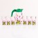 Set for juice "Orchid" art painting, 6 glasses 1250/200 ml mix