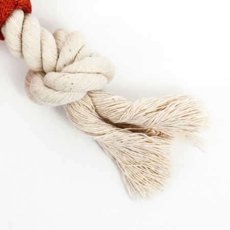 Textile toy with a rope "Fox" with a squeak, rustling, 26 x 28 cm-4