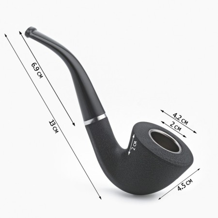 Kommer's smoking pipe "Commander", classic, 13 x 4.5 cm