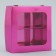 Box for sweets, confectionery packaging, 4 cells, “pink”, 10.5 x 10.5 x 3.5 cm