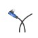 Baseus cable, MVP Elbow Type, Lightning - USB, 2 A, 1 m, corner, blue