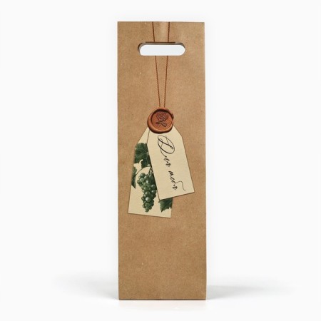 Package for the bottle "Grapes", 13 x 10 x 36 cm-1