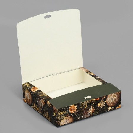 Folding Gift Box "Fairytale New Year", 20 x 18 x 5 cm, without tape, New Year-4