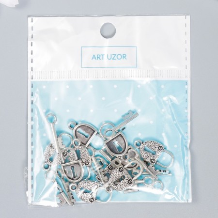 Decor Metal "Layer and Key" 2x1.8 cm-3