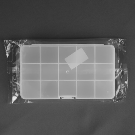 Organizer for storing little things, 17.7 × 10.2 × 2.3 cm, color transparent color-3