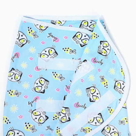 Velcro coconn, height 50-62 cm, culinary, blue color, print mix-3