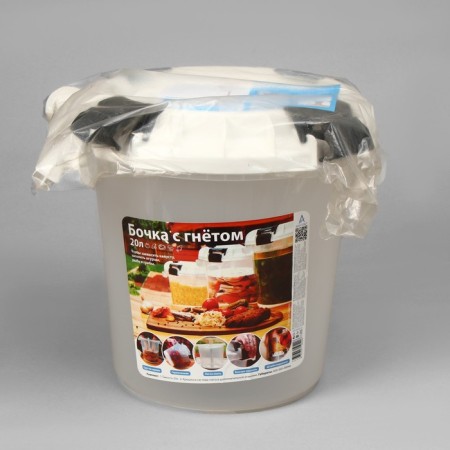Food barrel, 20 liters, with a sealed lid, with oppression, "for pickles"-10