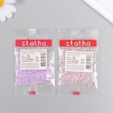 Бисер "Zlatka" рубка 10/0, 10 г,  №0266 св.розовый МИКС
