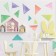 Stick plastic interior color "color triangles - different shapes" 20x29 cm