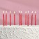 Candles in the cake "Spiral", 6 cm, ruby, set 10 pcs