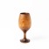 A glass for wine made of natural cedar MAGISTRO, 16.5 × 7 cm, chocolate color
