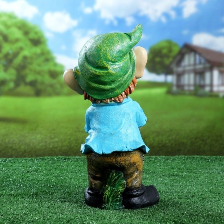 Garden figure "Dwarf with a basket of berries" 38x16cm-2