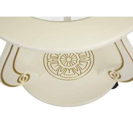 Grazia coffee table (c), 580x580x490, ivory/gold-5