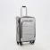 Small suitcase 24 "On the zipper, code castle, with extension, the color is gray