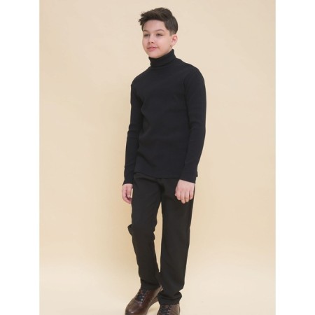 Turtleneck for the boy Pelican, height 146 cm, black color-3