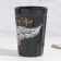 Ceramic faceted glass True Man, 230 ml, black color