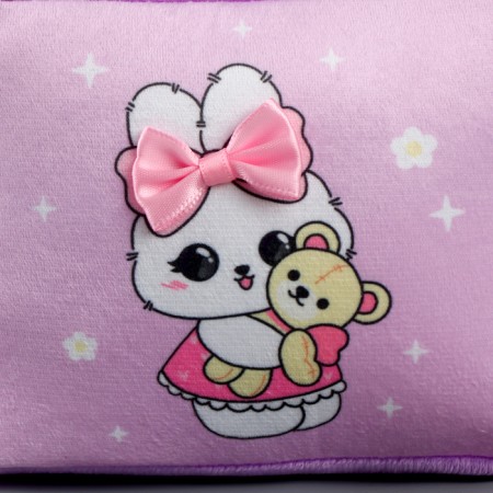 Children's bag "Bunny with a toy", lilac color-4
