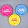 Disposable paper plate "Happy Birthday", 18 cm (set 6 pcs)