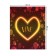 The tablecloth “Love”, rectangular, Saten, size 120x145 cm