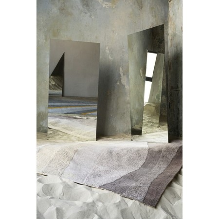 Cotton carpet with a drawing Rice Plantation Terra, size 160x230 cm-5