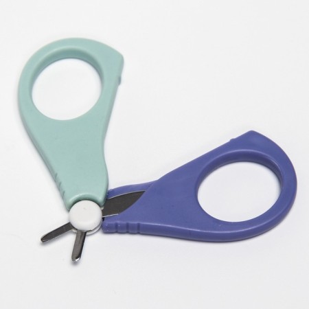 Children's manicure set (scissors, kniper, saw, tweezers), blue color-3