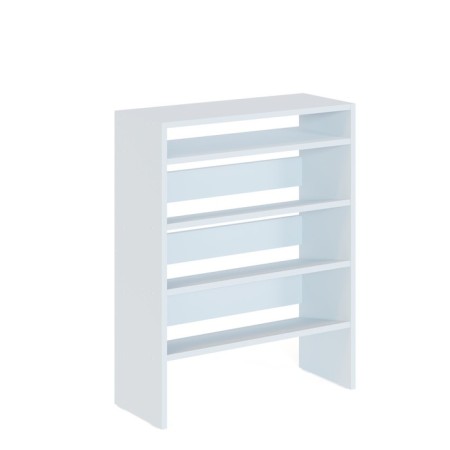Tumbing for shoes "To-32", 632 × 252 × 800 mm, color white shag.-1