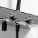 The shower system wasserkraft a114.258.218.cb thermo, tropical shower, thermostat, black