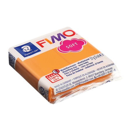 Plastic-polymer clay baked 57g fimo soft sorbet from papaya 8020-T41