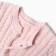 Knitted set (jumper, trousers, hat), pink color, height 68 cm