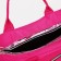 Sports bag with a zipper, shoes, long belt, pink color