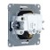 The socket "W59" Sche RS16-152-6-86, 16 A, single, with salary, curtains, color black velvet