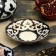 The plate round "Pishta in gold", 13 cm, white